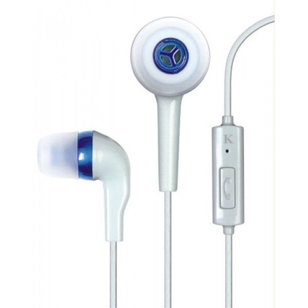 Wholesale KIK 666 Stereo Earphone Headset with Mic (666 White)